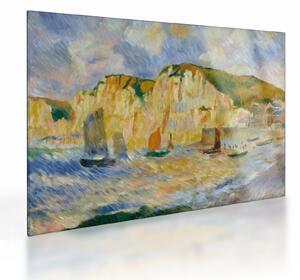 Tablou pe sticlă - Auguste Renoir, Sea and Cliffs, reproducere (70x50 cm)