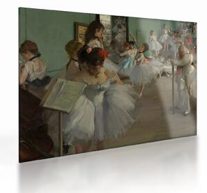Tablou pe sticlă - Edgar Degas, The Dance Class, reproducere (70x50 cm)