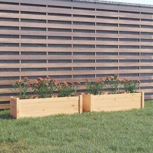 Jardiniere de grădină, 2 buc., 100x31x31 cm, lemn masiv de pin
