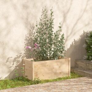 Jardiniere de grădină, 2 buc., 100x50x50 cm, lemn masiv de pin