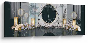 Tablou - Colaj (cu ceas) (90x30 cm)