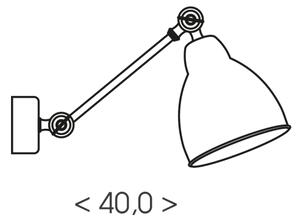 Brilagi - Lampă de perete QUILL 1xE27/40W/230V 40 cm albă
