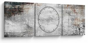 Tablou - Abstract pânză texturată (cu ceas) (90x30 cm)