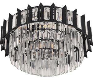 Brilagi - Plafonieră SPECTRA 5xE14/40W/230V diam. 48 cm neagră
