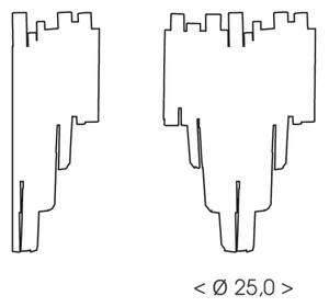 Brilagi - Aplica de perete VERVE 2xE14/40W/230V aurie