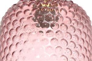 Lustra din sticla Irene roz, un bec