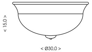 Brilagi - Plafonieră FRESCO 2xE27/40W/230V, diam. 30 cm, cupru