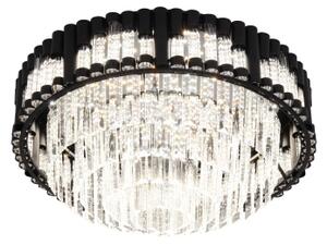 Brilagi - Plafonieră LED dimabilă CROWN LED/41W/230V diam. 48 cm neagră + telecomandă