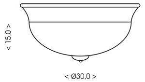 Brilagi - Plafonieră FRESCO 2xE27/40W/230V, diam. 30 cm, aurie