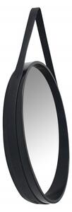 Oglinda rotunda cu rama din MDF neagra Ultima, 3,5-7,5cm (L / D) x 49,5cm (W) x 49,5cm (H)