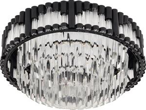 Brilagi - Plafonieră LED dimabilă CROWN LED/41W/230V diam. 48 cm neagră + telecomandă
