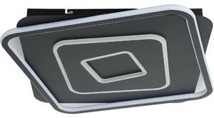 Brilagi - Plafonieră LED dimabilă IRIS LED/98W/230V 50x50 cm neagră + telecomandă