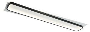 Brilagi - plafonieră LED dimabilă OUTLINE LED/90W/230V 18x100 cm alb/negru +telecomandă