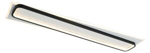 Brilagi - plafonieră LED dimabilă OUTLINE LED/90W/230V 18x100 cm alb/negru +telecomandă