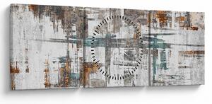 Tablou - Mișcări abstracte (cu ceas) (90x30 cm)