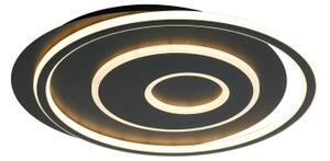 Brilagi - plafonieră LED dimmabilă IRIS LED/83W/230V 46x50 cm neagră + telecomandă