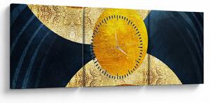 Tablou - Cercuri (cu ceas) (90x30 cm)