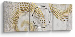 Tablou - Design beton (cu ceas) (90x30 cm)
