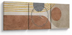 Tablou - Colaj modern (cu ceas) (90x30 cm)