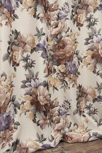 Set draperii blackout model floral cu inele, Madison, densitate 700 g/ml, Rosa Arvensis, 2 buc