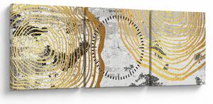 Tablou - Colaj (cu ceas) (90x30 cm)