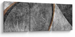 Tablou - Abstract beton (cu ceas) (90x30 cm)