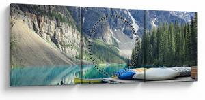 Tablou - Moraine Lake (cu ceas) (90x30 cm)