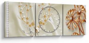 Tablou - Colaj (cu ceas) (90x30 cm)