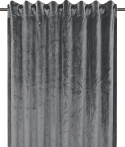 Draperie cu rejansă Solevito Velvet gri închis 140x280 cm