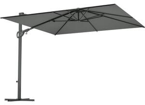 Umbrelă terasă suspendată Soluna Avignon 300x300 cm 220 g/m² gri închis