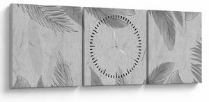 Tablou - Frunze (cu ceas) (90x30 cm)