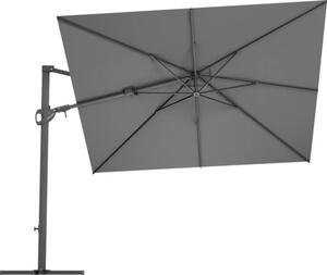 Umbrelă terasă suspendată Soluna Avignon 300x300 cm 220 g/m² gri închis