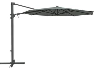 Umbrelă terasă suspendată Soluna Beaujeu Ø 300 cm H 248 cm 220 g/mp gri