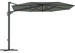 Umbrelă terasă suspendată Soluna Ardennes Ø 300 cm H 251 cm 220 g/mp gri închis