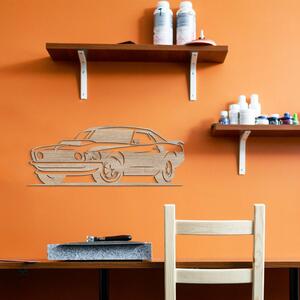 DUBLEZ | Tablou din lemn cu o mașină pentru perete - Ford Mustang