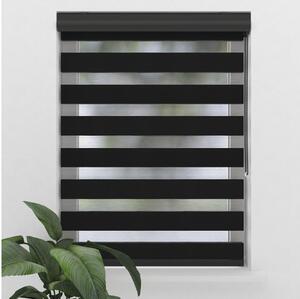 Rulou dublu Soluna D-R16 negru 80x175 cm, carcasă neagră