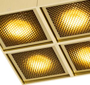 Design spot auriu cu 4 lumini - Qubo Honey