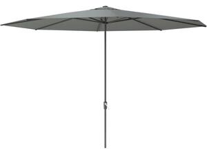 Umbrelă terasă Soluna Nancy Ø 400 cm H 275 cm 220 g/mp poliester gri închis