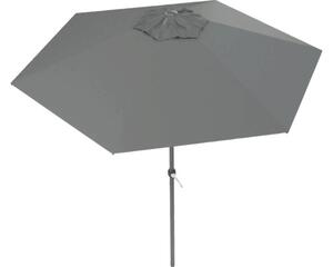Umbrelă terasă cu stâlp central Soluna Nancy Ø 250 cm H 244 cm 160 g/mp poliester gri închis