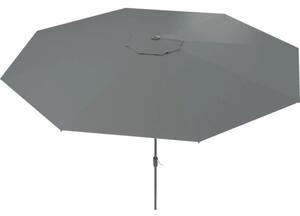 Umbrelă terasă Soluna Nancy Ø 400 cm H 275 cm 220 g/mp poliester gri închis