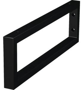 Consolă suport blat lavoar baie 45x3x14 cm negru mat Jungborn TRENTA