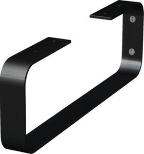 Consolă suport blat lavoar baie 45x4x14 cm negru mat Jungborn TRENTA
