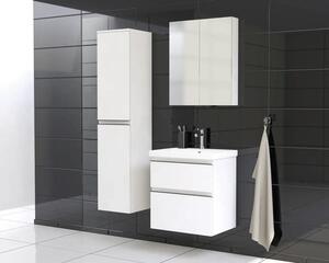 Dulap baie cu oglindă Jungborn TRENTA 60x72 cm PAL alb 2 uşi