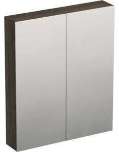 Dulap baie cu oglindă Jungborn TRENTA 60x72 cm PAL stejar Gladstone 2 uşi
