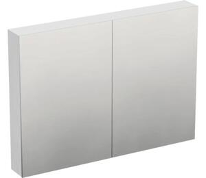 Dulap baie cu oglindă Jungborn TRENTA 100x72 cm PAL alb 2 uşi