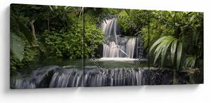 Tablou - Cascade (cu ceas) (90x30 cm)