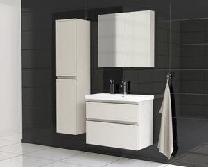 Dulap baie cu oglindă Jungborn TRENTA 80x72 cm PAL caşmir 2 uşi