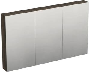 Dulap baie cu oglindă Jungborn TRENTA 120x72 cm PAL stejar Gladstone 3 uşi