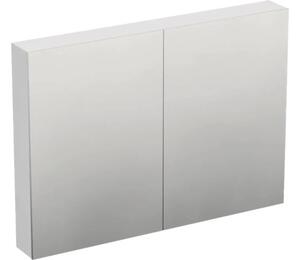 Dulap baie cu oglindă Jungborn TRENTA 100x72 cm PAL alb 2 uşi
