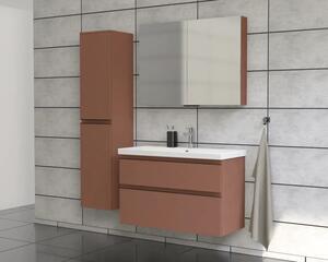 Dulap baie cu oglindă Jungborn TRENTA 100x72 cm PAL cotto 2 uşi